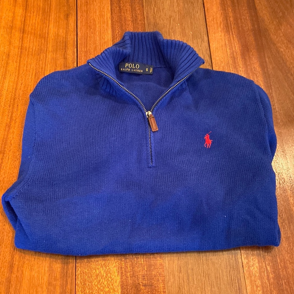 Polo Ralph Lauren zip up sweater Dark blue